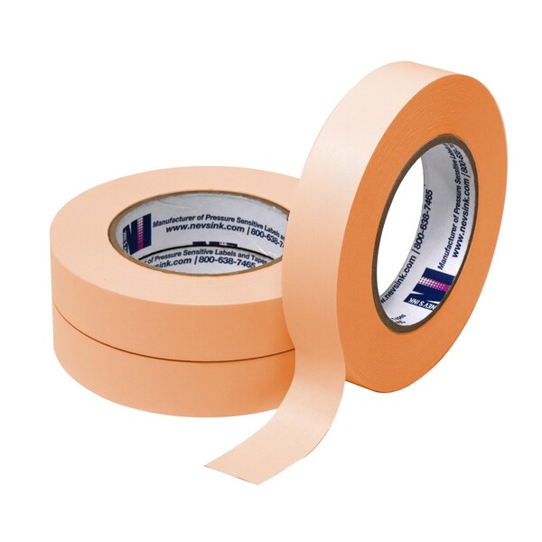 Nevs 1" wide x 60yd Salmon Labeling Tape T-100-Salmon - main